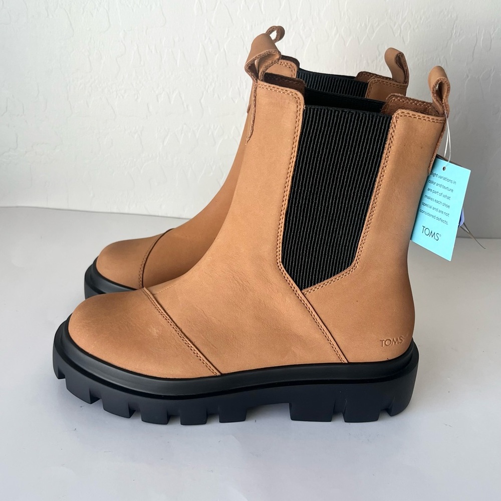 NWT Toms Rowan waterproof Chelsea boots 8 - Picture 4 of 13